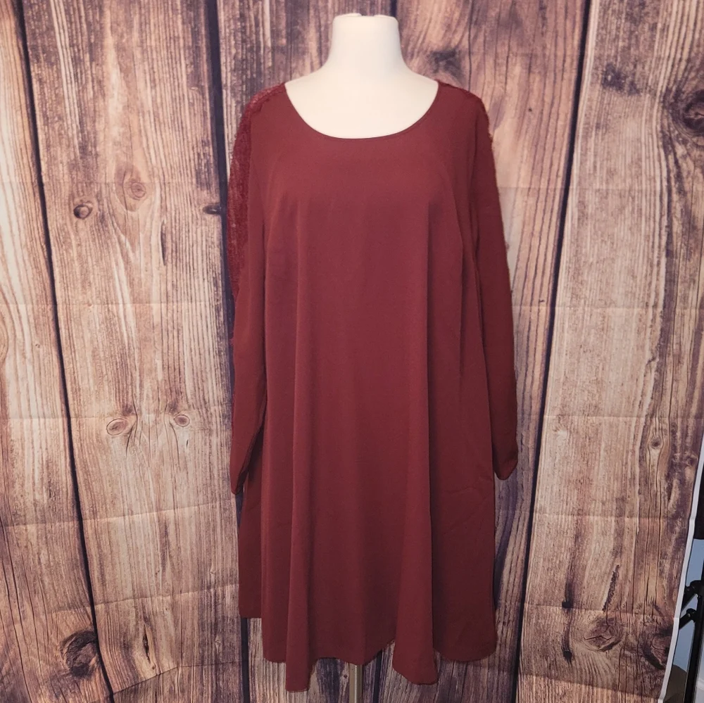 NWT Lane Bryant Dress Size 18/20 Red - Picture 3 of 11